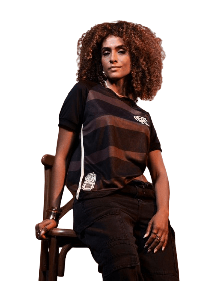 Camisa Flamengo Feminina Diamante Negro Braziline