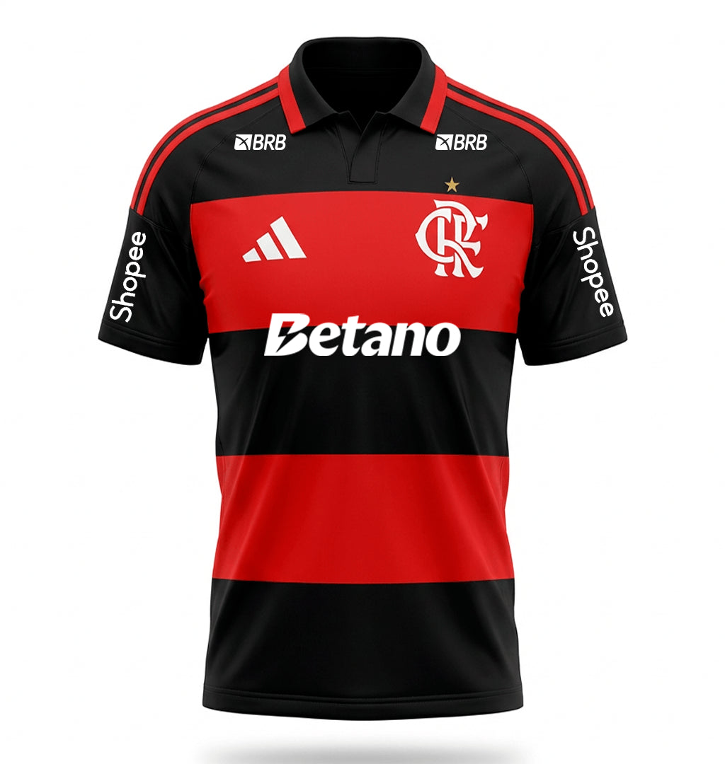 Manto Flamengo Jogo 1 Adidas 2026 Masculino