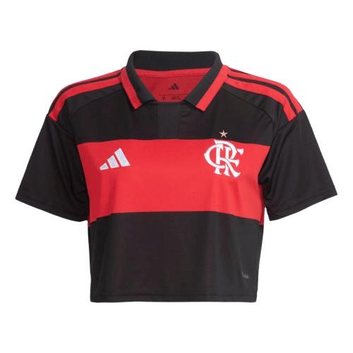 Cropped Flamengo Feminino Jogo 1 Adidas 2026