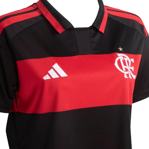 Cropped Flamengo Feminino Jogo 1 Adidas 2026